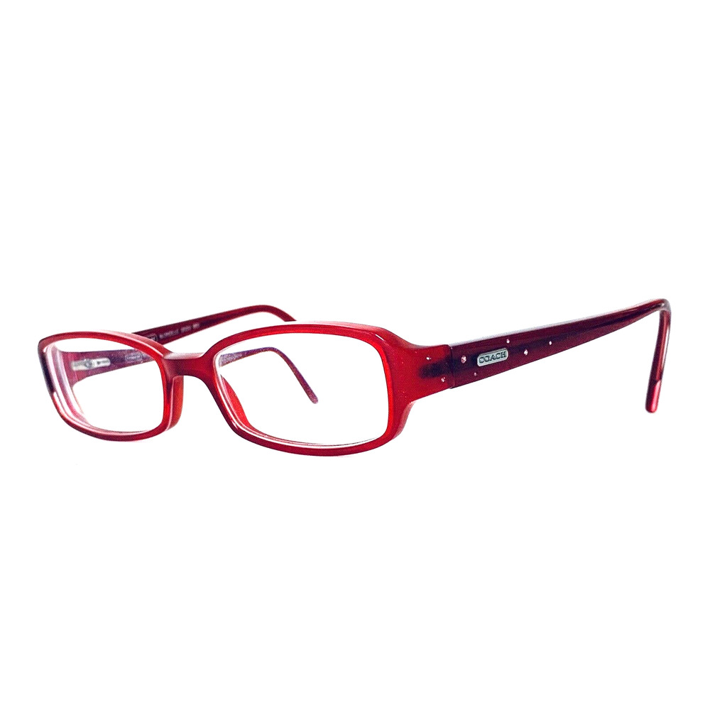Coach Red Rectangular Frame Glasses - image 4